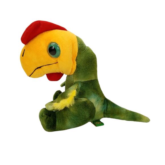 Wild Republic Oviraptor Green Yellow Dinosaur Plush Stuffed Animal Toy 2014 - Picture 2 of 10